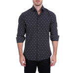 Finley Long-Sleeve Button-Up Shirt // Black (M)