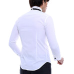London Tuxedo Shirt // White (M)