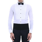 London Tuxedo Shirt // White (XL)