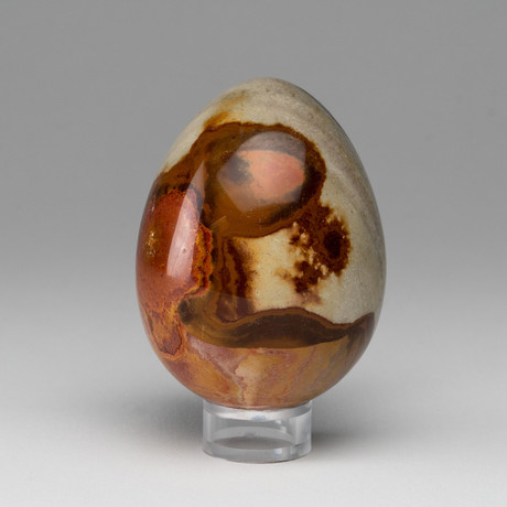 Polished Polychrome Jasper Egg // 0.74lbs