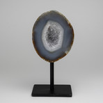 Natural Banded Agate Geode on Stand // 2lbs