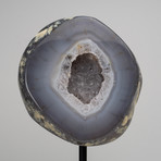 Natural Banded Agate Geode on Stand // 6lbs