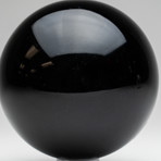 Polished Black Obsidian Sphere // 2lbs