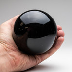 Polished Black Obsidian Sphere // 2lbs