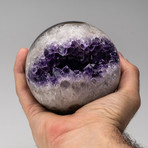 Natural Amethyst Geode Sphere