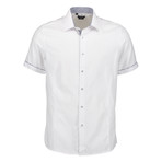 Aldrich Short Sleeve Button Up Shirt // White (S)