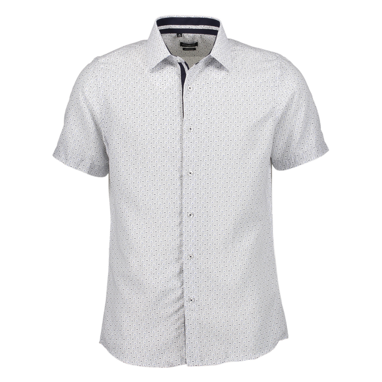 Walter Short Sleeve Button Up Shirt // White (S) - Rosso Milano - Touch ...