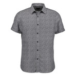 Linden Short Sleeve Button Up Shirt // Black (L)