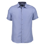 Walter Short Sleeve Button Up Shirt // Blue (S)