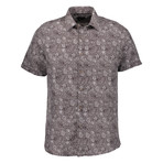 Kamryn Short Sleeve Button Up Shirt // Brown (3XL)