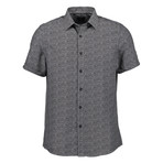Trevor Short Sleeve Button Up Shirt // Black (L)
