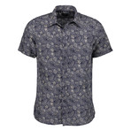 Lawrence Short Sleeve Button Up Shirt // Navy (XL)