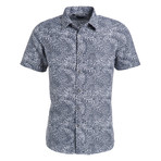 Jacob Short Sleeve Button Up Shirt // Navy (M)