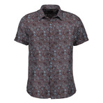 Tayte Short Sleeve Button Up Shirt // Multicolor (S)