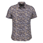 Nicholson Short Sleeve Button Up Shirt // Navy (M)