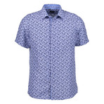 Teo Short Sleeve Button Up Shirt // Blue (XL)