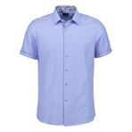 Aldrich Short Sleeve Button Up Shirt // Blue (S)