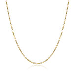 Mini Curb Chain Necklace // 14K Gold Plated