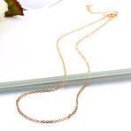Mini Curb Chain Necklace // 14K Gold Plated