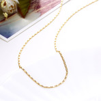 Rolo Chain Necklace // 14K Gold Plated