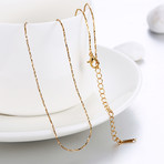 Sleek Italian Chain Necklace // 14K Gold Plated
