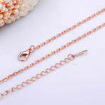 Italian Curb Chain Necklace // 14K Rose Gold Plated