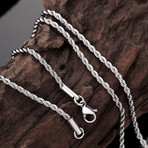 Twisted Singapore Chain Necklace // Stainless Steel