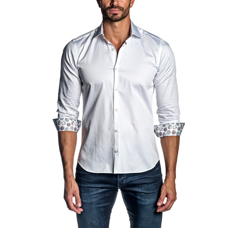Brian Long Sleeve Shirt // White (XS)