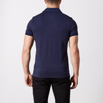 Miller Solid Polo // Navy (L)