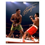 Joe Frazier vs Muhammad Ali // Autographed Match Photo