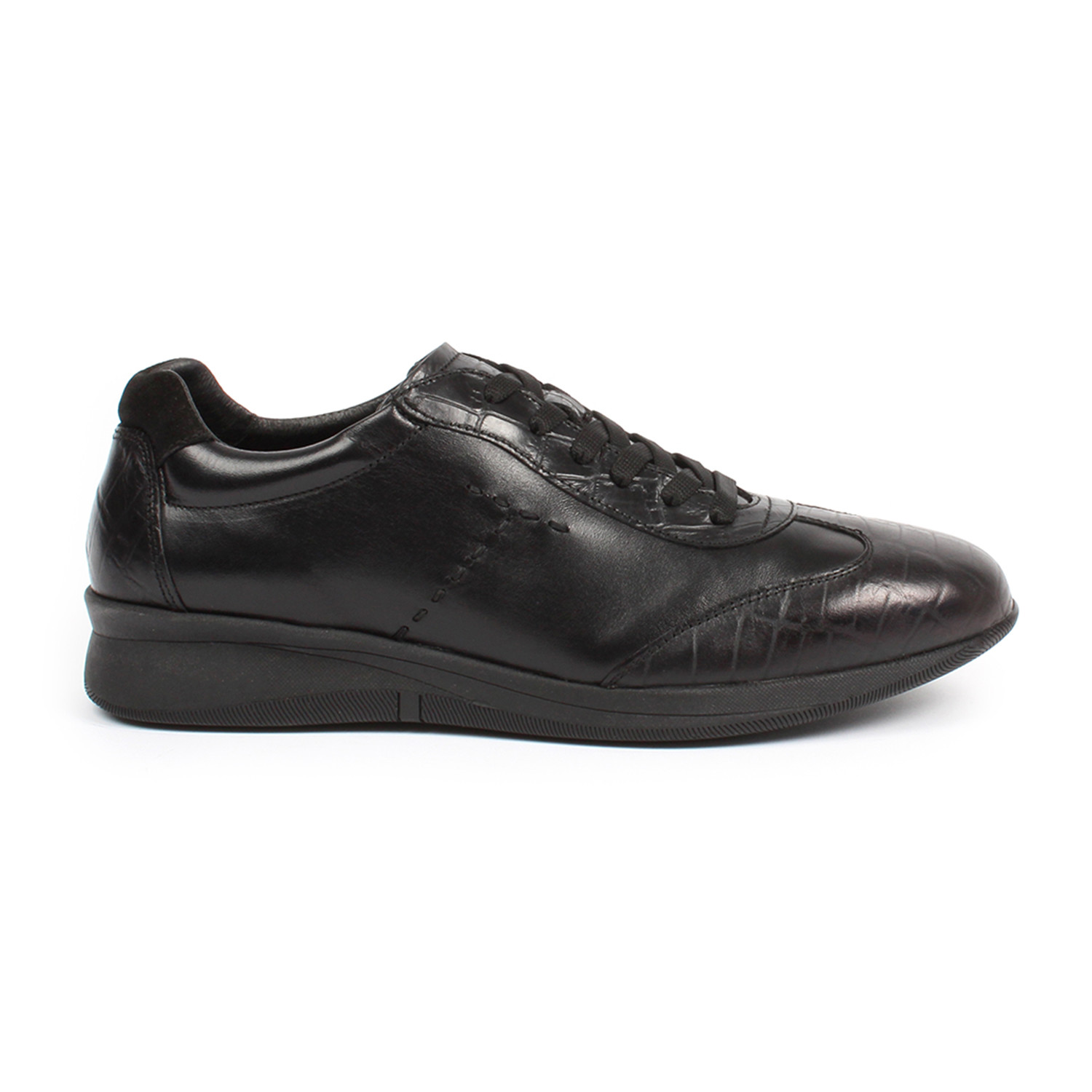 Sabatter // Franchesco Casual Sneakers // Black Crocodile (US: 7 ...