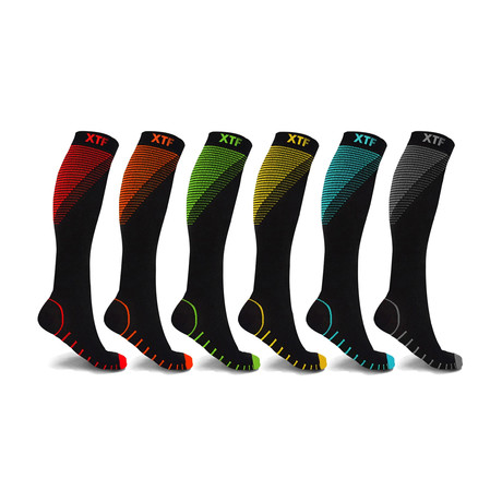 Aeron Knee High Compression Socks // 6-Pairs (Small / Medium)