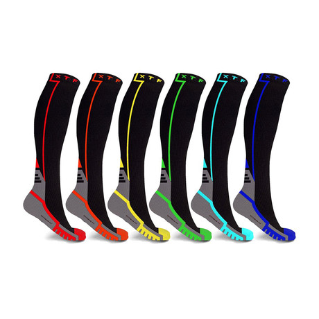 Komodo Athletic Graduated Compression Socks // 6-Pairs (Small / Medium)