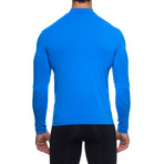 Infrared [AR] Mock Neck Long-Sleeve Shirt // Directoire Blue (S)