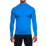 Infrared [AR] Mock Neck Long-Sleeve Shirt // Directoire Blue (XL)