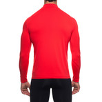 Infrared [AR] Mock Neck Long-Sleeve Shirt // Flame Scarlet (XS)