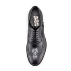 Sinesio Leather Wingtip Shoes // Black (US: 7)