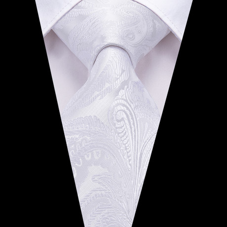 Leon Handmade Tie // White