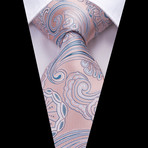 Sorello Handmade Silk Tie // Cream + Blue