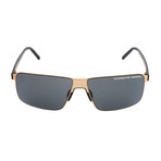 Men's P8646 Sunglasses // Gold + Gray