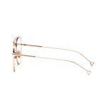 Durete Sunglasses // Golden + Gold Mirror