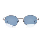 Vane Sunglasses // Silver Black + Solid Smoke