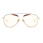 Durete Sunglasses // Golden + Gold Mirror