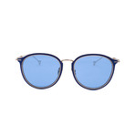 Lynne Sunglasses // Bottle Blue + Solid Bottle Blue