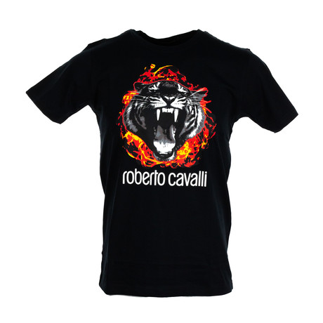 Flamin Tiger T-Shirt // Black (S)