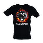 Flamin Tiger T-Shirt // Black (XL)