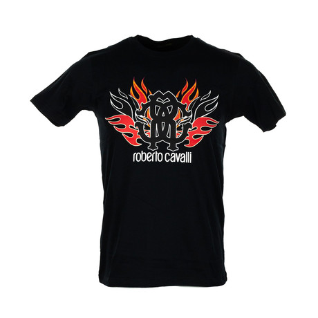 Flamin Logo T-Shirt // Black (S)