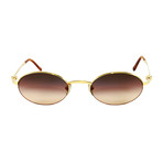 Cartier // Unisex SHI10320 Sunglasses // Sapphire + Pale Gold