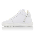 Adonis Mid Zip Sneakers // White (US: 7.5)