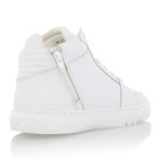 Adonis Mid Zip Sneakers // White (US: 9.5)